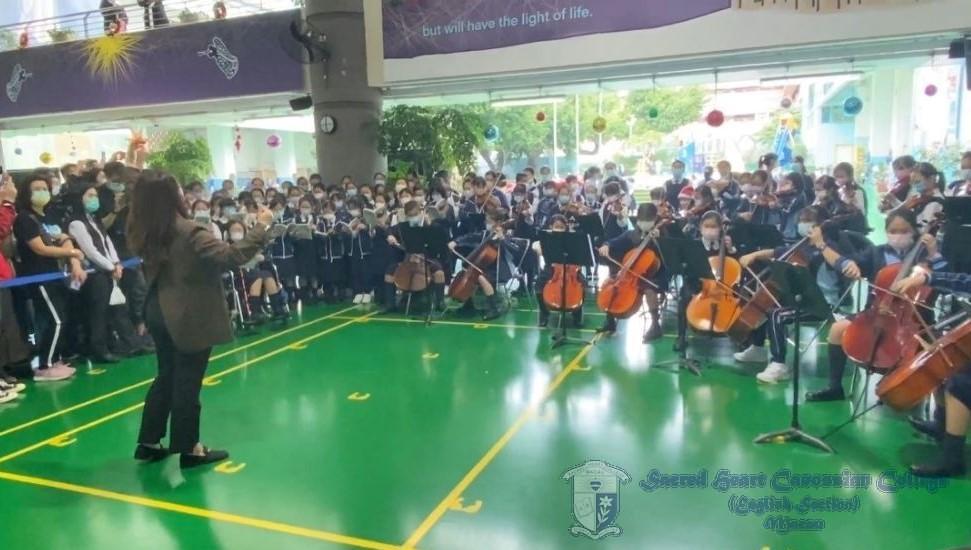 Primary choir with primary strings orchestra